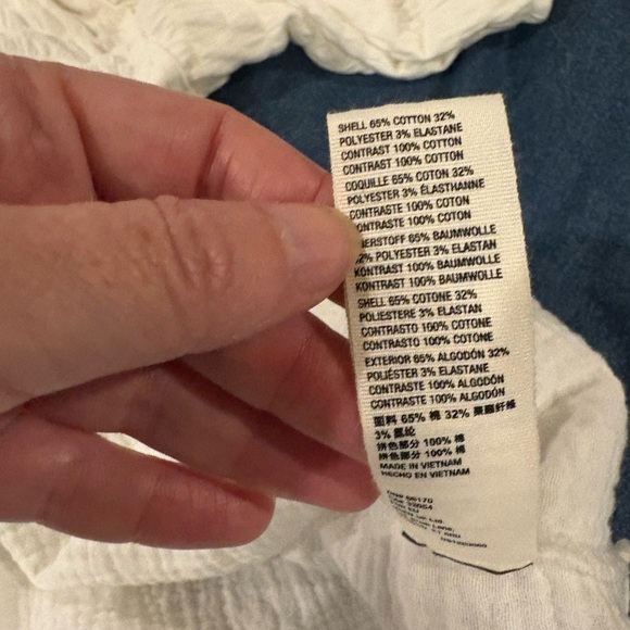 Free people flower power smocked boho top off-white S M - Picture 7 of 8